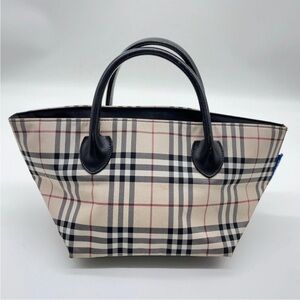 Burberry Blue LabelBeige and Black Checkered Women's Bag👝